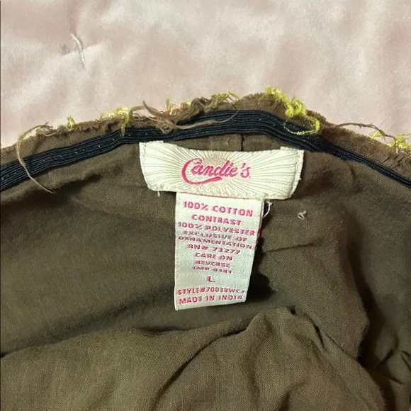 Candie's A-Line Skirt with Orange and Brown Tones - Picture 2 of 4